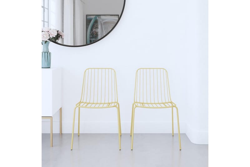 Caden Ruokatuoli Kulta 2 kpl - Dorel Home - Huonekalut - Tuoli & nojatuoli - Ruokapöydän tuolit