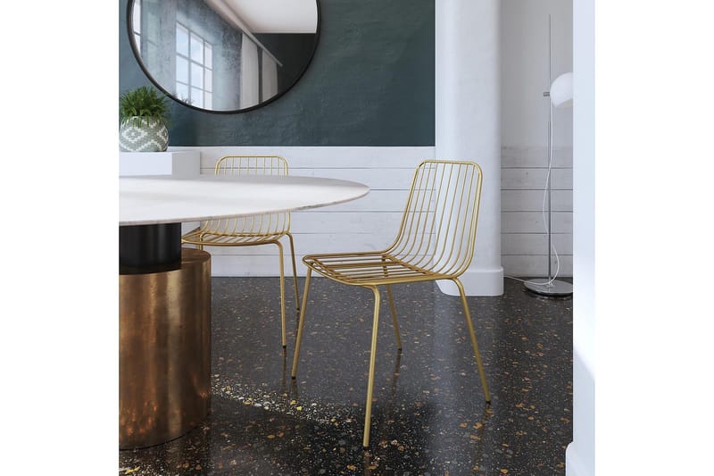 Caden Ruokatuoli Kulta 2 kpl - Dorel Home - Huonekalut - Tuoli & nojatuoli - Ruokapöydän tuolit