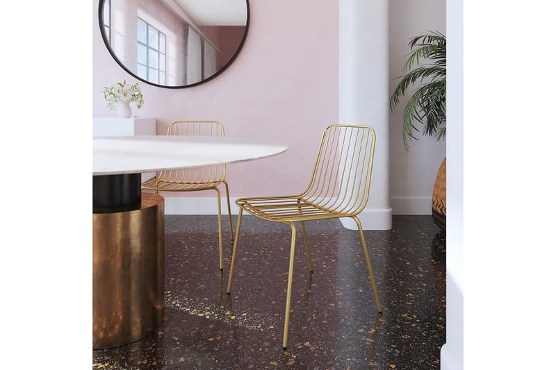 Caden Ruokatuoli Kulta 2 kpl - Dorel Home - Huonekalut - Tuoli & nojatuoli - Ruokapöydän tuolit