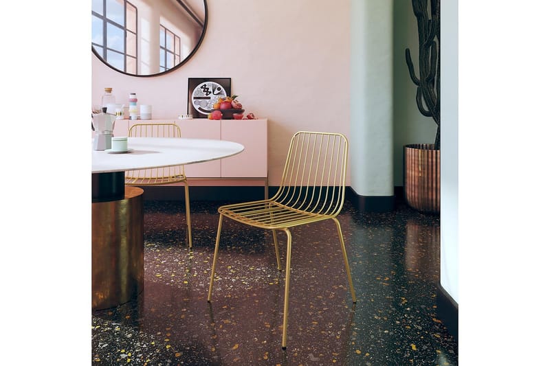 Caden Ruokatuoli Kulta 2 kpl - Dorel Home - Huonekalut - Tuoli & nojatuoli - Ruokapöydän tuolit