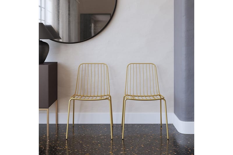 Caden Ruokatuoli Kulta 2 kpl - Dorel Home - Huonekalut - Tuoli & nojatuoli - Ruokapöydän tuolit