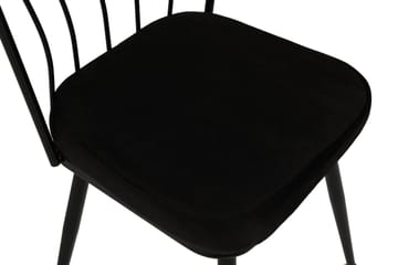 Geeknoll ruokatuoli samettia - Musta - Huonekalut - Tuoli & nojatuoli - Ruokapöydän tuolit