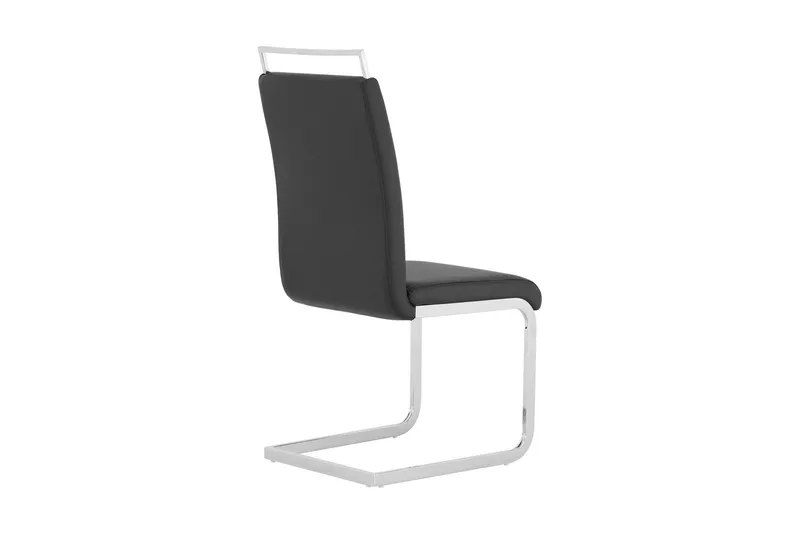 Isoda keinonahkainen ruokapöydän tuoli - Musta - Huonekalut - Tuoli & nojatuoli - Ruokapöydän tuolit