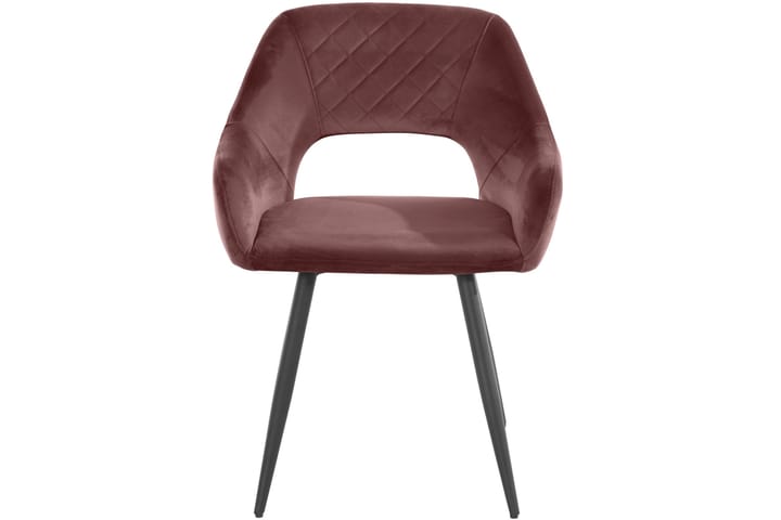 Käsinojallinen tuoli Billiam - Roosa - Ruokapöydän tuolit - Meikkituoli - Käsinojallinen tuoli