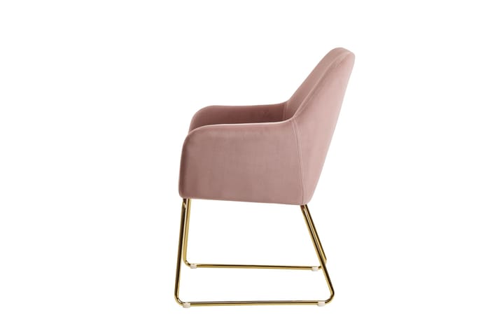 Käsinojallinen tuoli Clanton - Roosa/Kulta - Meikkituoli - Käsinojallinen tuoli - Ruokapöydän tuolit