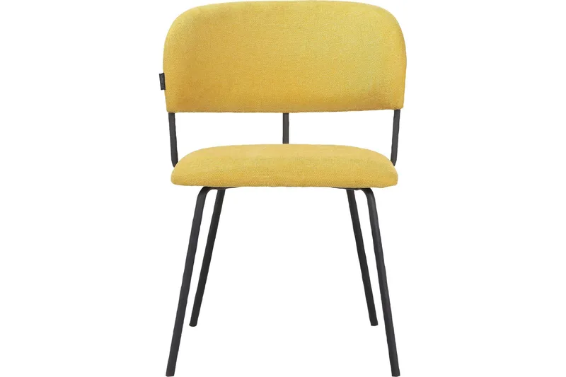 Käsinojallinen tuoli Kadure, Keltainen