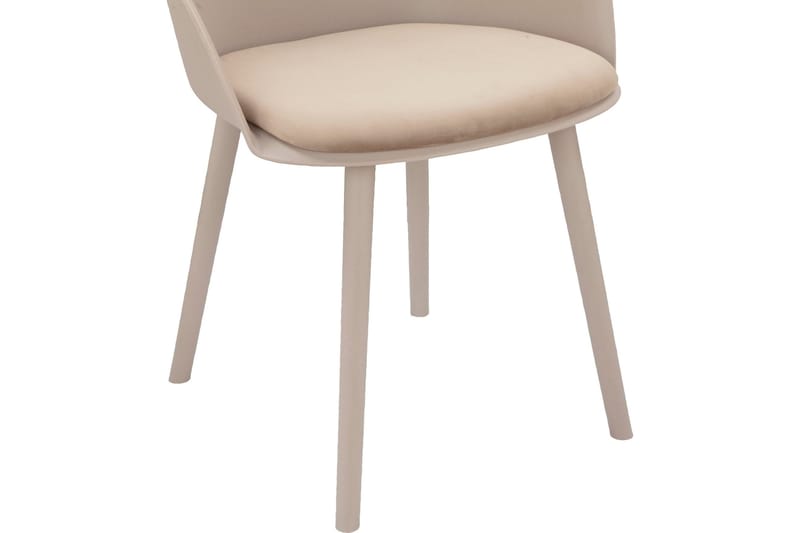 Käsinojallinen tuoli Kaella - Beige - Huonekalut - Tuoli & nojatuoli - Ruokapöydän tuolit