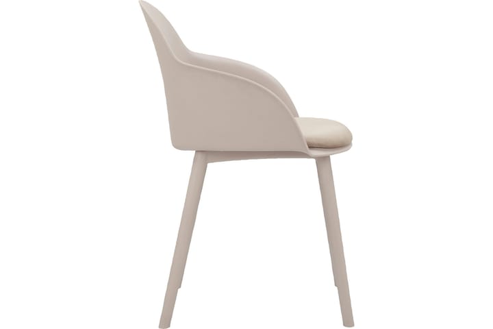 Käsinojallinen tuoli Kaella - Beige - Ruokapöydän tuolit - Meikkituoli - Käsinojallinen tuoli