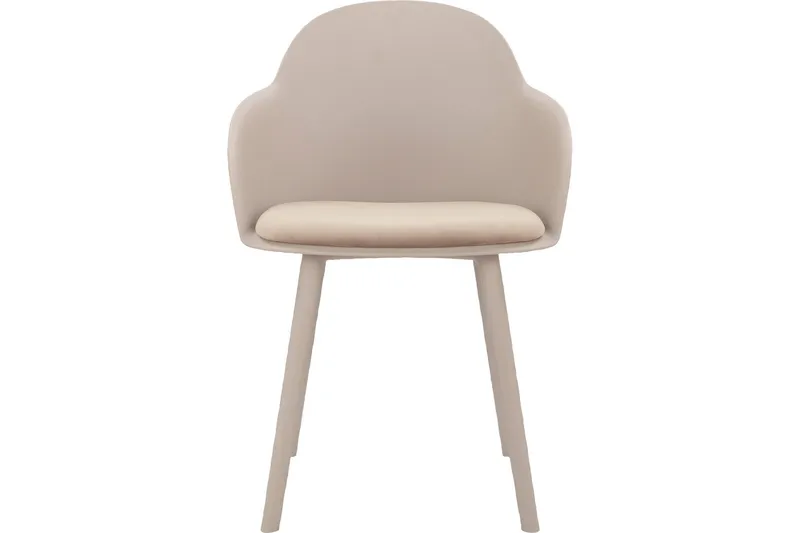 Käsinojallinen tuoli Kaella - Beige - Huonekalut - Tuoli & nojatuoli - Ruokapöydän tuolit