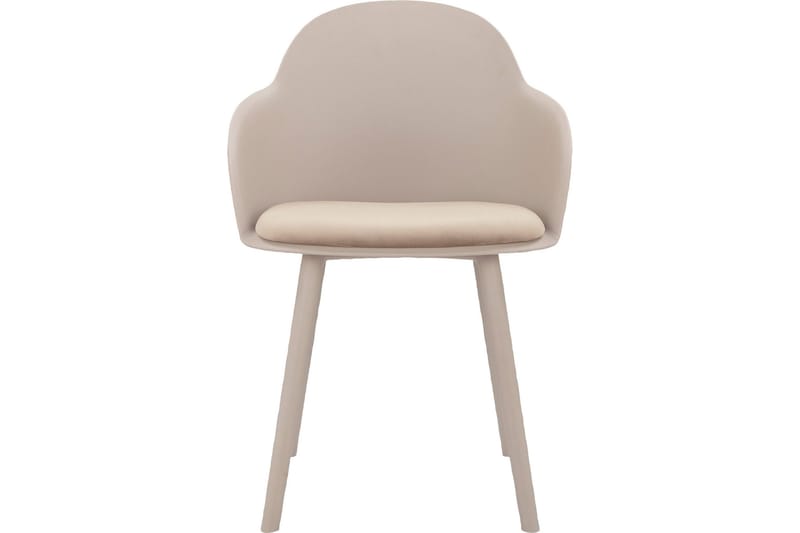 Käsinojallinen tuoli Kaella - Beige - Huonekalut - Tuoli & nojatuoli - Ruokapöydän tuolit