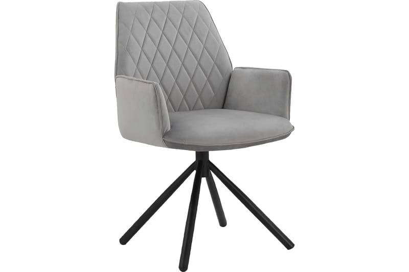 Käsinojallinen tuoli Masoomie - Vaaleanharmaa - Huonekalut - Tuoli & nojatuoli - Ruokapöydän tuolit