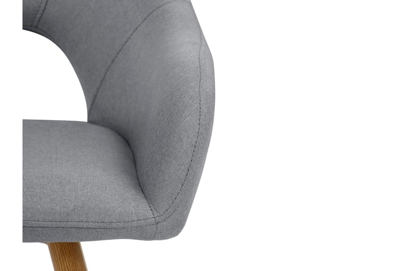 Käsinojallinen tuoli Sariela - Vaaleanharmaa - Huonekalut - Tuoli & nojatuoli - Ruokapöydän tuolit