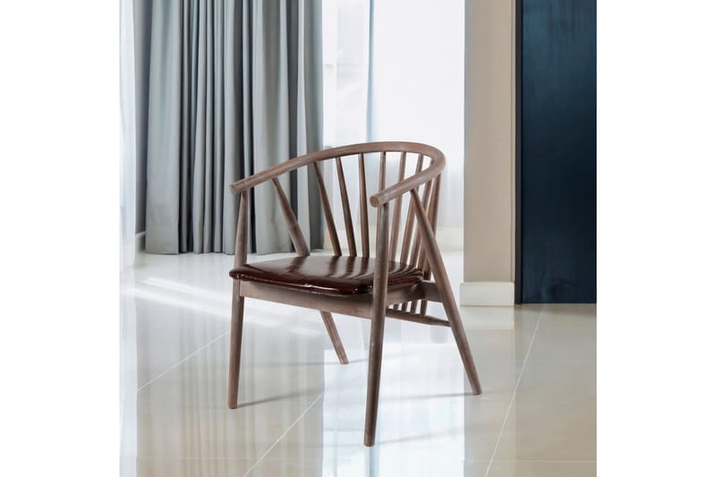 Käsinojatuoli Albero - Ruskea - Huonekalut - Tuoli & nojatuoli - Ruokapöydän tuolit