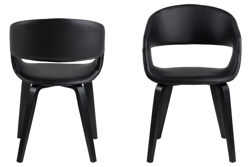 Käsinojatuoli Jimone - Musta - Huonekalut - Tuoli & nojatuoli - Ruokapöydän tuolit