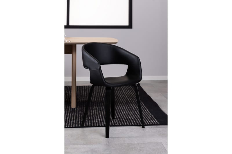 Käsinojatuoli Jimone - Musta - Huonekalut - Tuoli & nojatuoli - Ruokapöydän tuolit