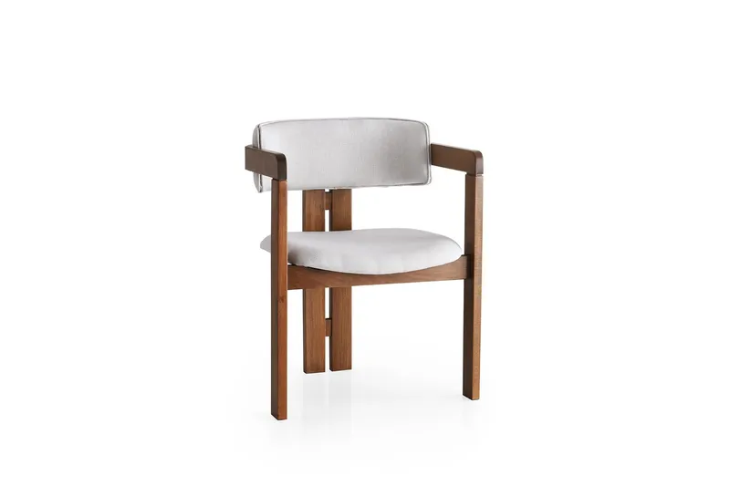 Käsinojatuoli Mamuna - Pähkinä - Huonekalut - Tuoli & nojatuoli - Ruokapöydän tuolit