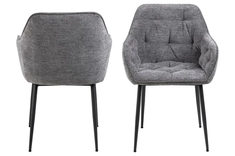 Käsinojatuoli Olze - Vaaleanharmaa - Huonekalut - Tuoli & nojatuoli - Ruokapöydän tuolit