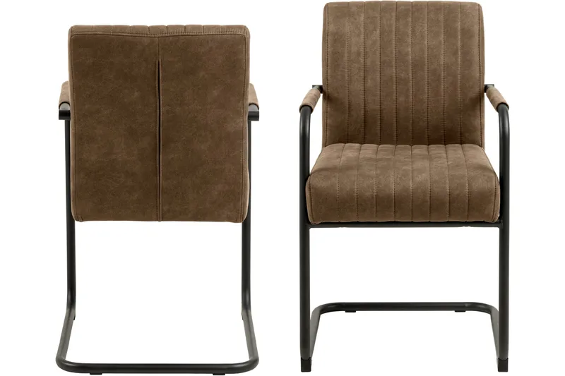 Käsinojatuoli Salini - Ruskea - Huonekalut - Tuoli & nojatuoli - Ruokapöydän tuolit