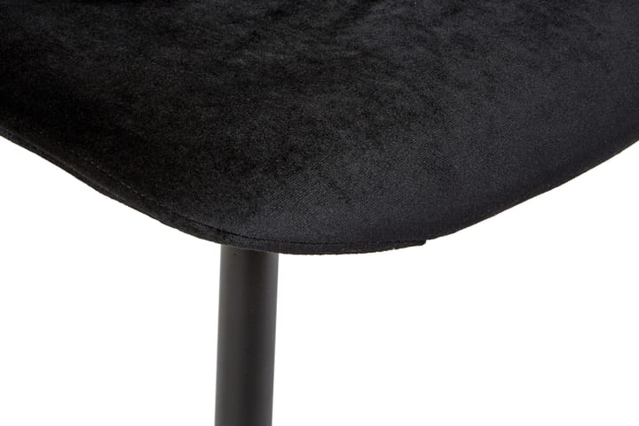 Keittiötuoli Calia Sametti - Musta - Ruokapöydän tuolit