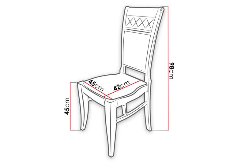 Keittiötuoli Crimea - Plyysi/Luonnonväri/Beige - Huonekalut - Tuoli & nojatuoli - Ruokapöydän tuolit