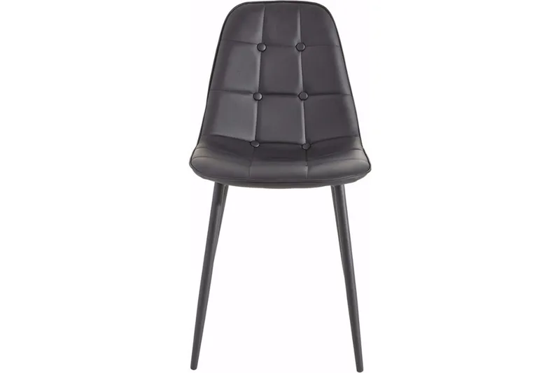 Keittiötuoli Tito Keinonahka 2-pak - Musta/Metalli - Huonekalut - Tuoli & nojatuoli - Ruokapöydän tuolit