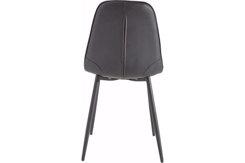 Keittiötuoli Tito Keinonahka 2-pak - Musta/Metalli - Huonekalut - Tuoli & nojatuoli - Ruokapöydän tuolit