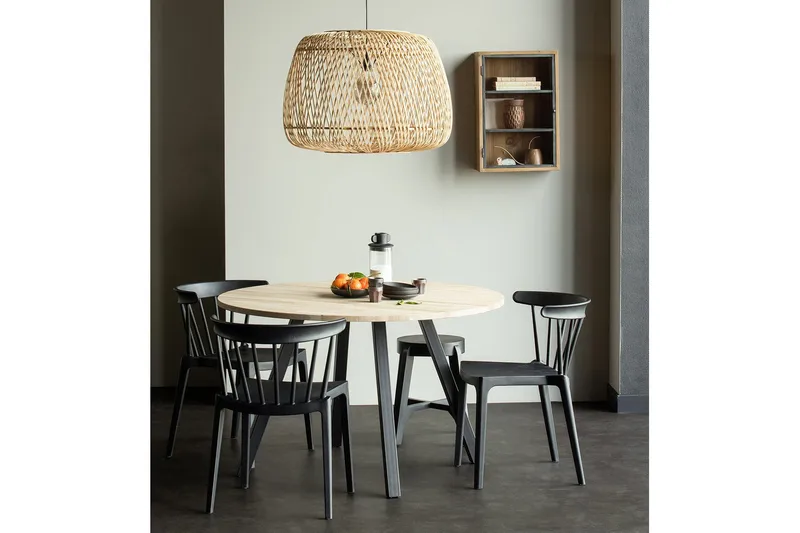 Keittiötuoli Yamanu - Musta - Huonekalut - Tuoli & nojatuoli - Ruokapöydän tuolit