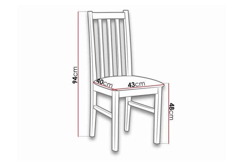 Lufti Matstol Black/Wood - Huonekalut - Tuoli & nojatuoli - Ruokapöydän tuolit