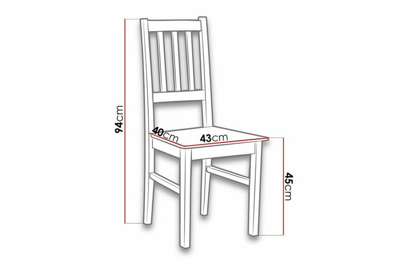 Lufti Matstol Black/Wood - Huonekalut - Tuoli & nojatuoli - Ruokapöydän tuolit