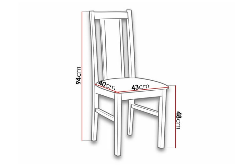 Lufti Matstol Black/Wood - Huonekalut - Tuoli & nojatuoli - Ruokapöydän tuolit