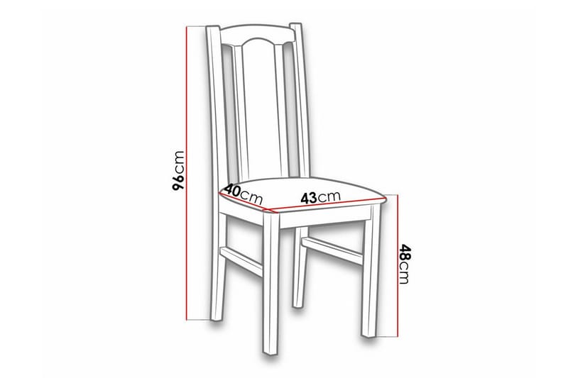 Lufti Matstol Black/Wood - Huonekalut - Tuoli & nojatuoli - Ruokapöydän tuolit