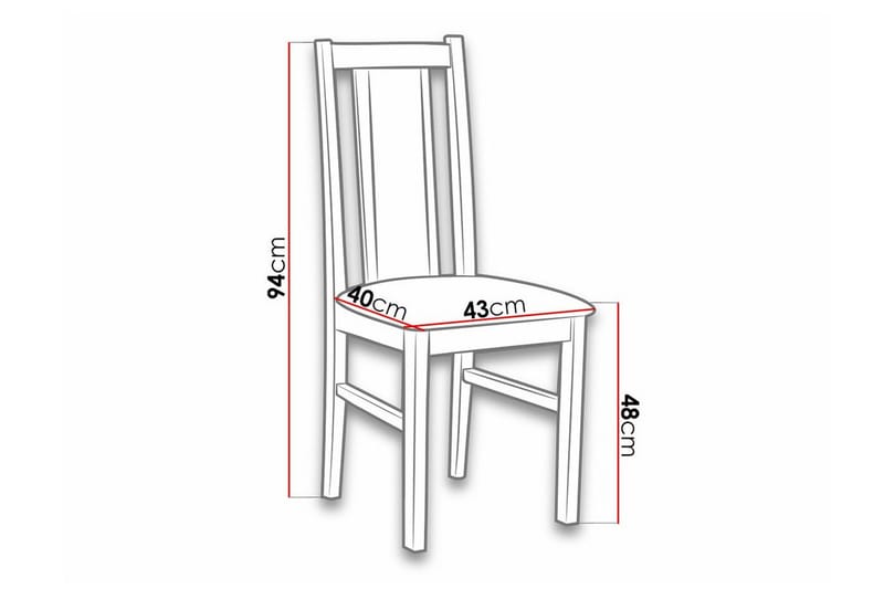 Lufti Matstol Black/Wood - Huonekalut - Tuoli & nojatuoli - Ruokapöydän tuolit