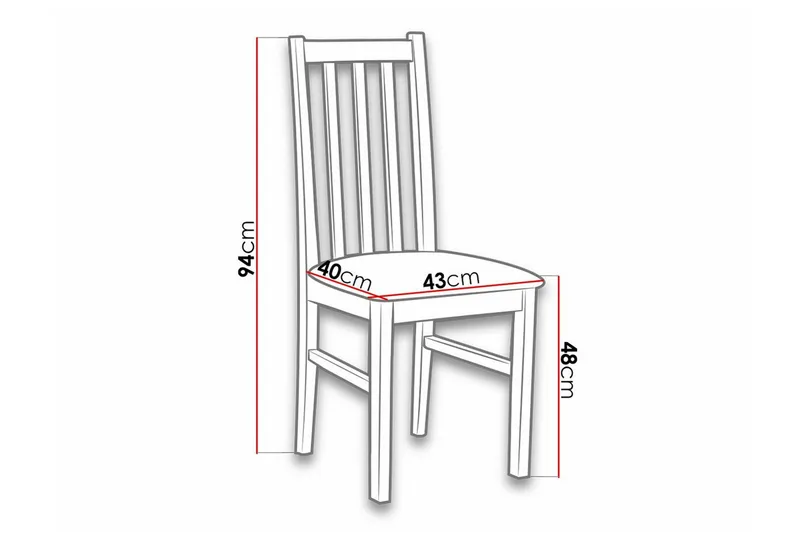 Lufti Matstol Black/Wood - Huonekalut - Tuoli & nojatuoli - Ruokapöydän tuolit