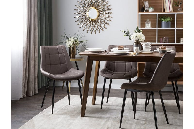 Melrose Design ruokatuoli keinonahkaa - Ruskea - Huonekalut - Tuoli & nojatuoli - Ruokapöydän tuolit