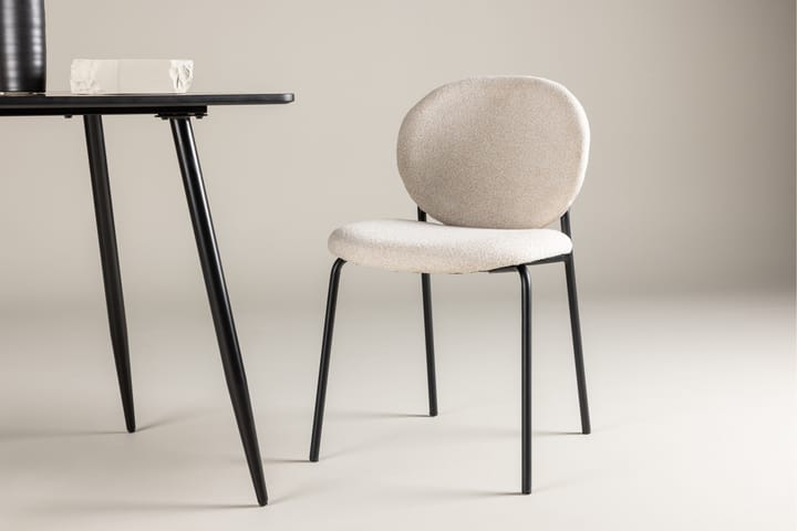 Moncoll Ruokatuoli Beige - Venture Home - Ruokapöydän tuolit