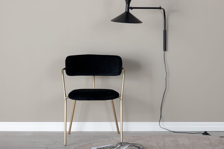 Nojatuoli Ayacor - Musta/Messinki - Meikkituoli - Käsinojallinen tuoli - Ruokapöydän tuolit