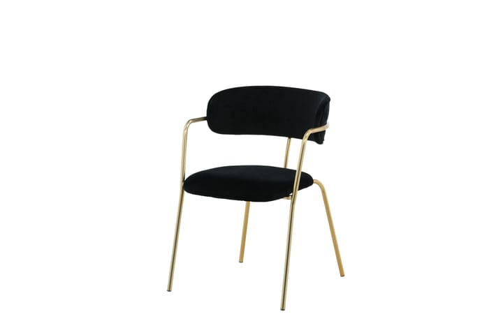 Nojatuoli Ayacor - Musta/Messinki - Meikkituoli - Käsinojallinen tuoli - Ruokapöydän tuolit