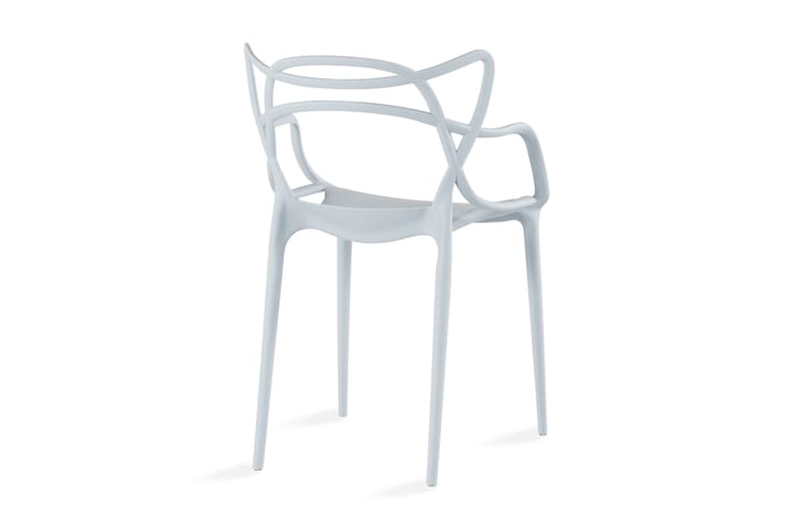 Nojatuoli Dalek - Vaaleanharmaa - Ruokapöydän tuolit - Meikkituoli - Käsinojallinen tuoli
