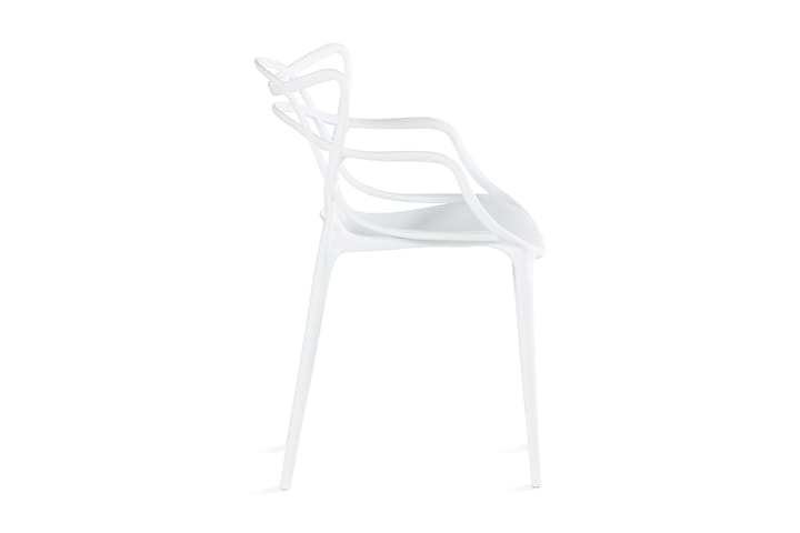 Nojatuoli Dalek - Valkoinen - Ruokapöydän tuolit - Meikkituoli - Käsinojallinen tuoli