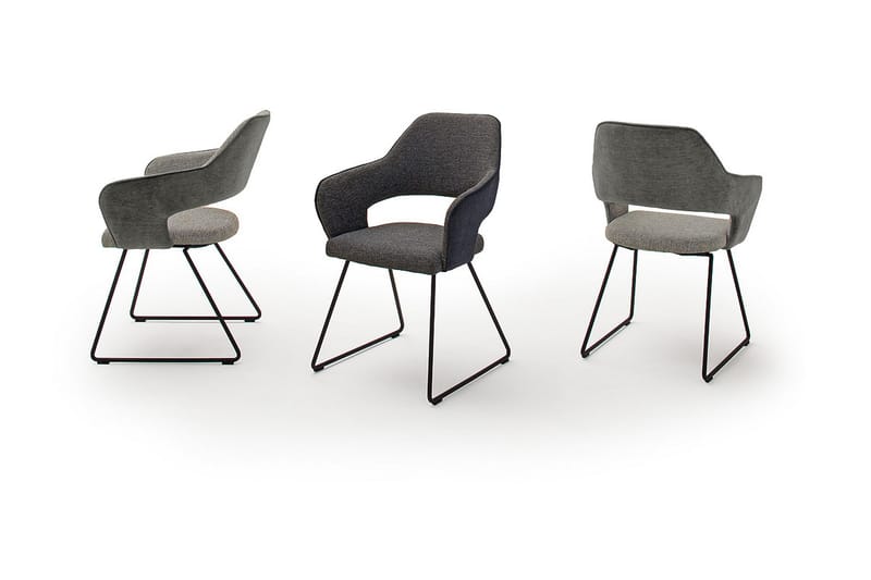 Nojatuoli Dromara Kelkkajalka - Vaaleanharmaa - Huonekalut - Tuoli & nojatuoli - Ruokapöydän tuolit