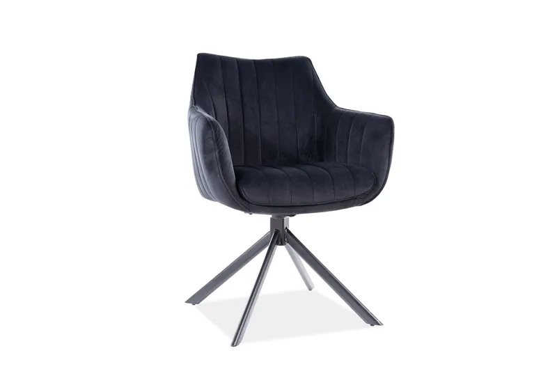 Nojatuoli Lecera Pyörivä, Sametti/Musta