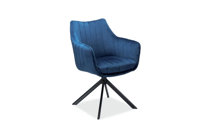 Nojatuoli Lecera Pyörivä, Sametti/Laivastonsininen/Musta