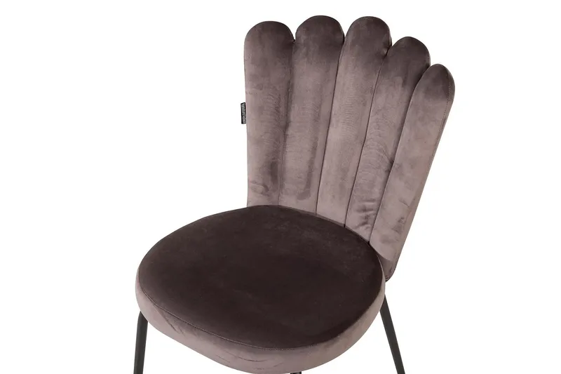 Nojatuoli Limhamn Sametti - Harmaa - Huonekalut - Tuoli & nojatuoli - Ruokapöydän tuolit