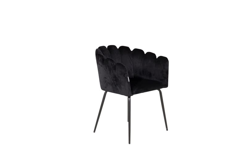 Nojatuoli Limhamn Sametti - Musta - Huonekalut - Tuoli & nojatuoli - Ruokapöydän tuolit