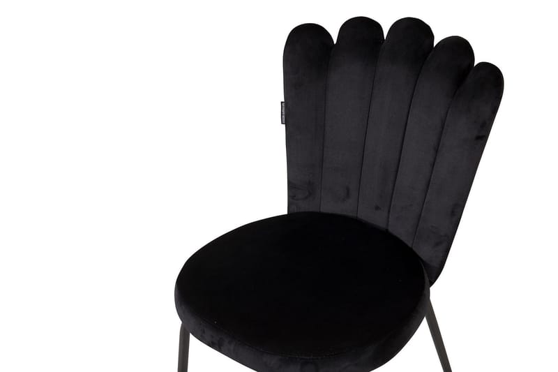 Nojatuoli Limhamn Sametti - Musta - Huonekalut - Tuoli & nojatuoli - Ruokapöydän tuolit