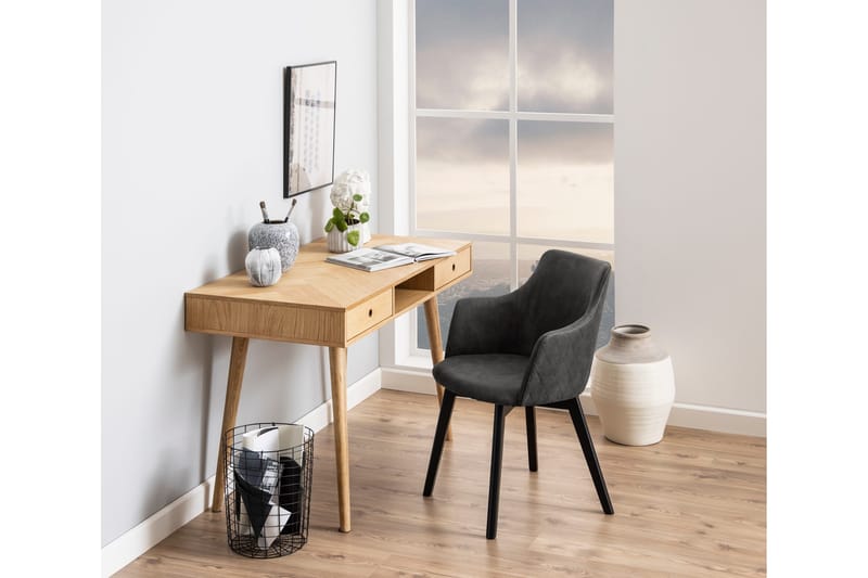 Nojatuoli Mikila - Harmaa/Musta - Huonekalut - Tuoli & nojatuoli - Ruokapöydän tuolit