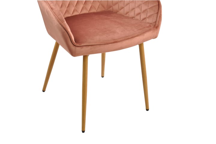 Nojatuoli Olingdal - Vaaleanpunainen - Ruokapöydän tuolit - Meikkituoli - Käsinojallinen tuoli