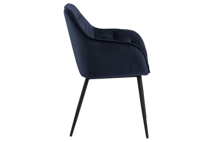 Nojatuoli Olze - Sininen - Ruokapöydän tuolit - Meikkituoli - Käsinojallinen tuoli