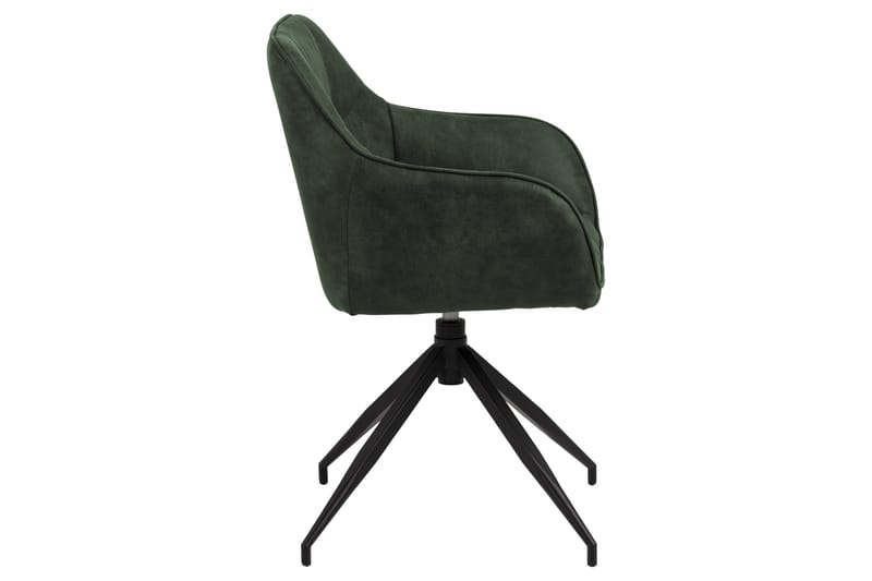Nojatuoli Weatherly Hämähäkkijalka - Vihreä/Matta Musta - Huonekalut - Tuoli & nojatuoli - Ruokapöydän tuolit