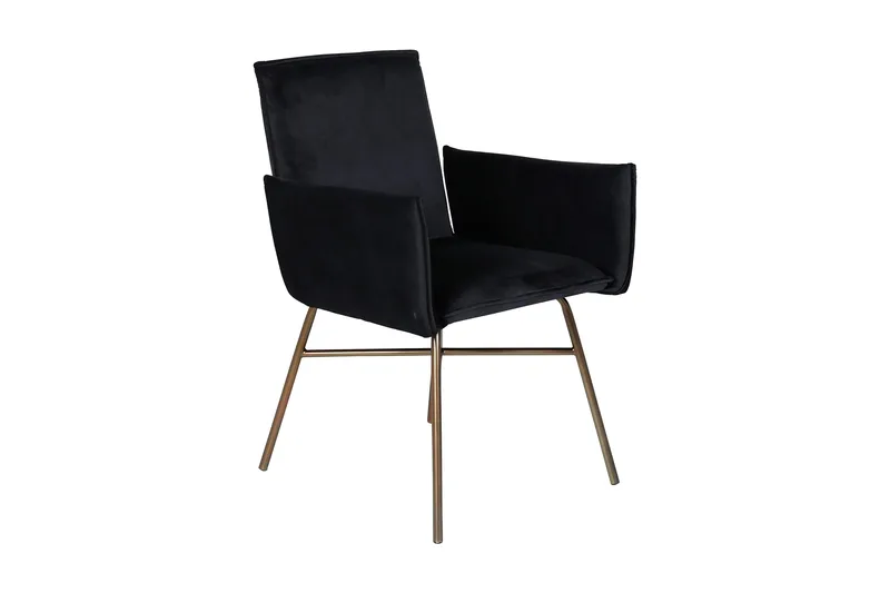 Nojatuoli Petra, Sametti/Musta/Kupari